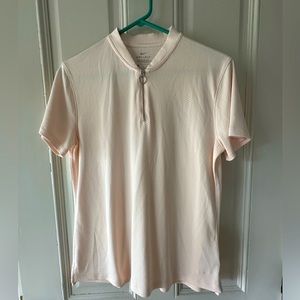 Nike Dri-Fit Golf Shirt, Peach, Size L